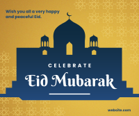 Celebrate Eid Mubarak Facebook Post Design