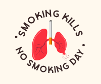 Don't Pop Your Lungs Facebook Post Design