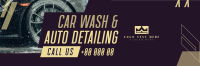 Car Wash Auto detailing Service Twitter Header Design