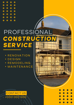 Modern Construction Service Flyer Image Preview