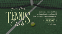 Tennis Club Minimalist Animation Preview