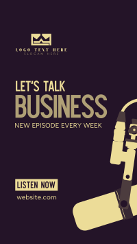 Business Talk Podcast Instagram story Image Preview