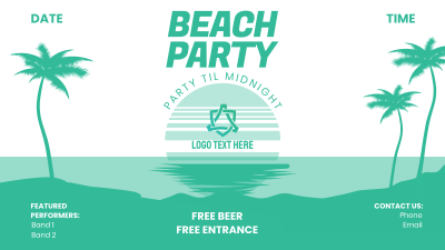 Beach Party Facebook event cover