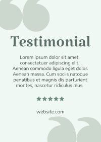 Minimalist Testimony Poster Image Preview