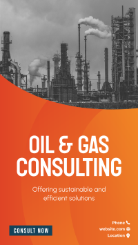 Oil and Gas Business Facebook Story Design