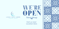 Tiling Shop Opening Twitter post Image Preview
