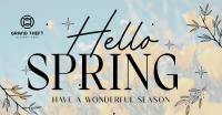 Hello Spring Facebook Ad Design