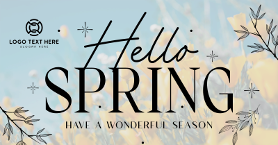 Hello Spring Facebook ad Image Preview