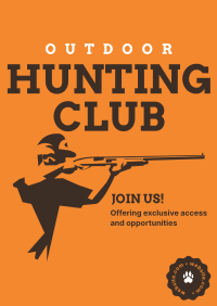 Join Us For The Hunt Poster Design