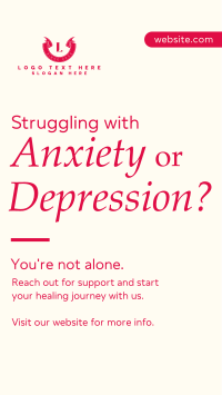 Mental Health Struggle Instagram Reel Design