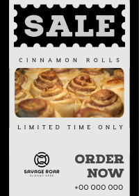 Cinnamon Rolls Sale Poster Image Preview