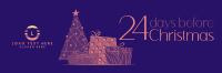 Fancy Christmas Countdown Twitter Header Design