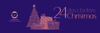 Fancy Christmas Countdown Twitter Header Image Preview