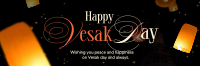 Lantern Vesak Day Twitter Header Image Preview