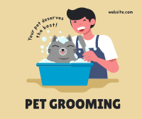 Grooming Cat Facebook post Image Preview