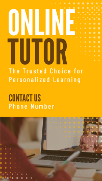 Professional Online Tutor Video Image Preview