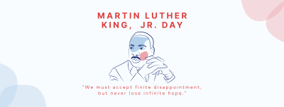 Martin Luther Lineart Facebook cover Image Preview