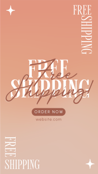 Dainty and Simple Shipping Instagram Story Design