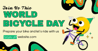 It's Bicycle Day Facebook Ad Design