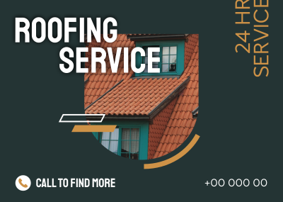 Roofing Service Postcard Image Preview