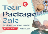 Big Travel Sale Postcard Design