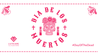 Sugar Skull and Flowers Facebook event cover Image Preview