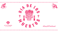 Sugar Skull and Flowers Facebook event cover Image Preview