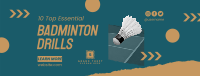 Badminton O’ Clock Facebook Cover Design