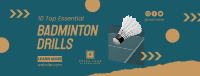 Badminton O’ Clock Facebook cover Image Preview