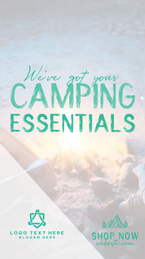 Camping Gear Essentials Facebook story Image Preview