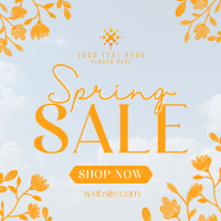 Spring Sale Flowers Instagram Post Design