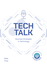 Tech Talk Podcast Poster Image Preview