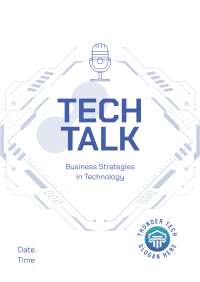 Tech Talk Podcast Poster Image Preview