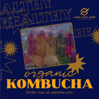 Healthy Kombucha Linkedin Post Design