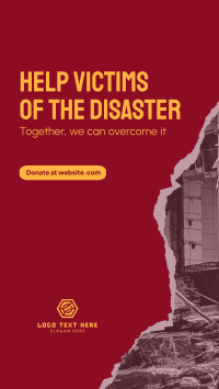 Disaster Relief Facebook Story Design