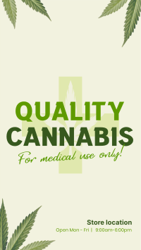 Quality Cannabis Plant Facebook Story Design