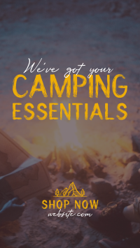 Camping Gear Essentials Instagram Story Design