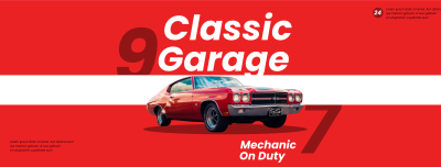 Classic Garage Facebook cover Image Preview