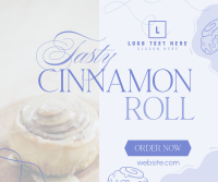 Fluffy Cinnamon Rolls Facebook Post Design