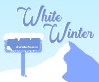 White Winter Facebook Post Image Preview