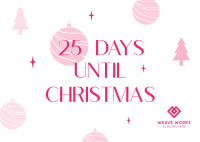 Cristmas Countdown Postcard Image Preview