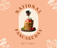 Strawberry Pancake Facebook Post Design