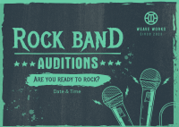 Brutalism Rock Auditions Postcard Image Preview