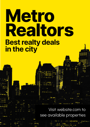 Metro Realtors Poster Image Preview