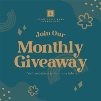 Monthly Giveaway Instagram post Image Preview