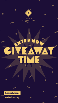 Confetti Enter Giveaway Instagram reel Image Preview