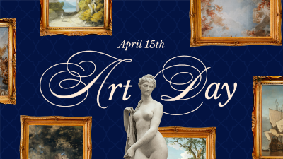 Fancy Art Museum Facebook event cover Image Preview