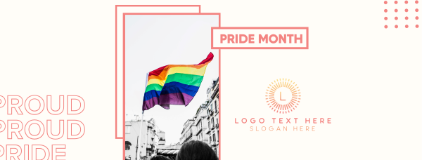 Pride Month Flag Facebook Cover Design Image Preview