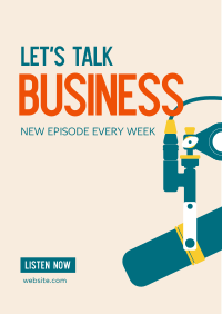 Business Talk Podcast Flyer Image Preview