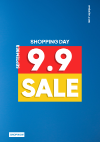 9.9 Shopping Sale Poster Image Preview